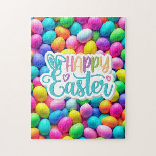 Brightly colored Easter Egg/Spring  Jigsaw Puzzle