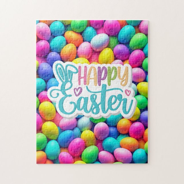 Brightly colored Easter Egg/Spring  Jigsaw Puzzle (Vertical)