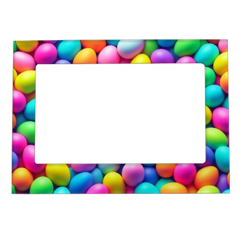 Brightly colored Easter EggSpring  Magnetic Frame