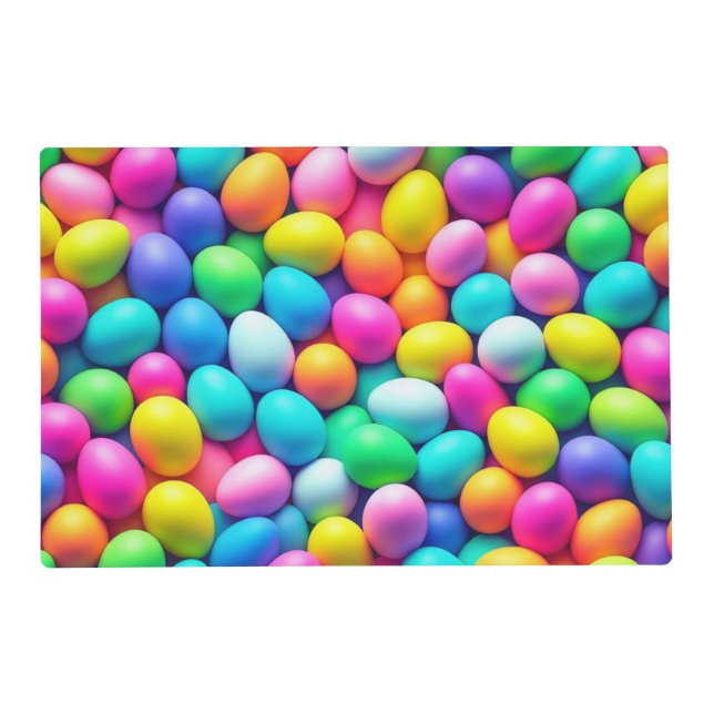 Brightly colored Easter Egg/Spring  Placemat (Front)