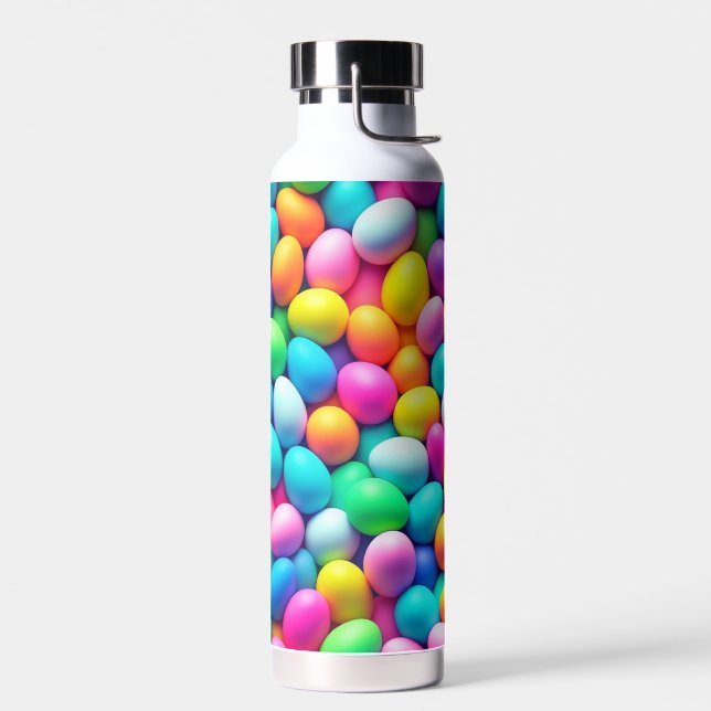 Brightly colored Easter Egg/Spring  Water Bottle (Left)