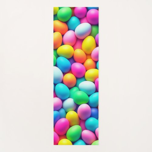Brightly colored Easter EggSpring  Yoga Mat