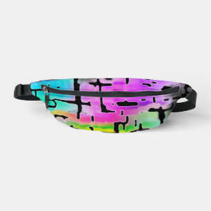 Brightly Colored Funky Cool Abstract Fanny Pack