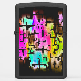 Brightly Colored Funky Cool Abstract  Zippo Lighter