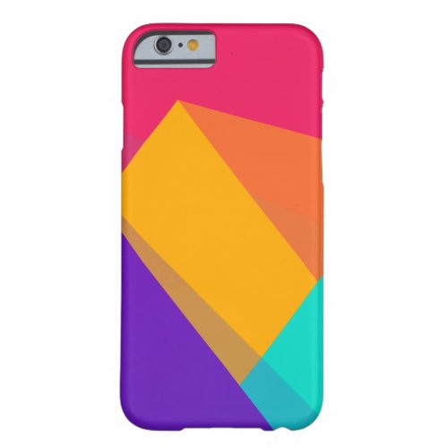 Brightly Colored Geometric Triangles and Pyramids Barely There iPhone 6 Case