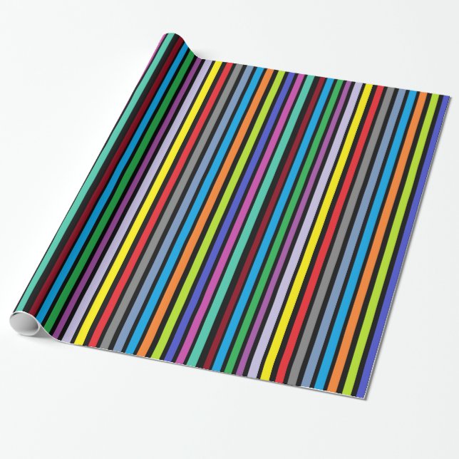 Brightly Colored Gift Wrap (Unrolled)