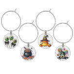 BRIGHTLY COLORED HALLOWEEN CANDY WINE CHARM