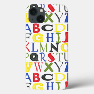 Brightly Colored Letters by Megan Meagher iPhone 13 Case