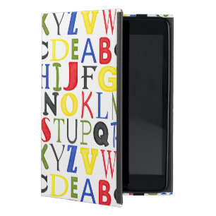 Brightly Colored Letters by Megan Meagher iPad Mini Case