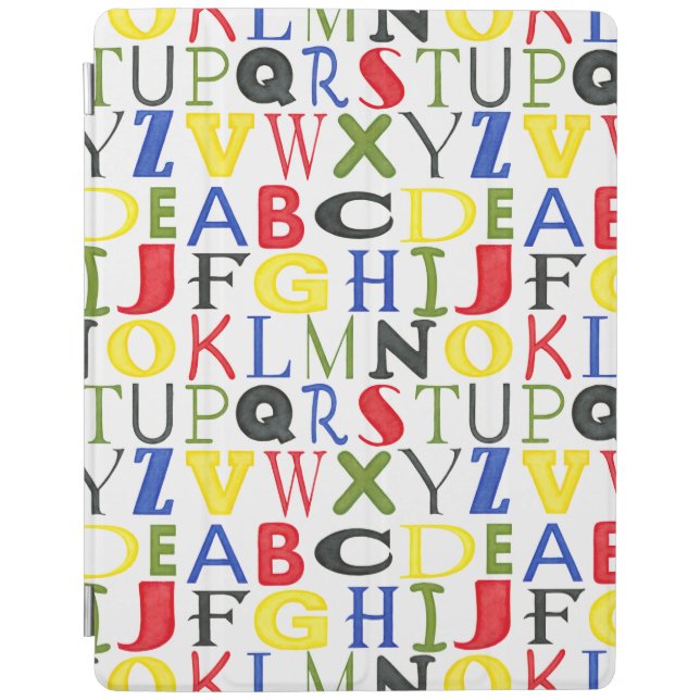 Brightly Colored Letters by Megan Meagher iPad Smart Cover (Front)