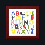 Brightly Colored Letters by Megan Meagher Keepsake Box<br><div class="desc">Trying to teach your kids their abc's? Know a school that could use a little educational art in their classrooms? Then purchase this print of brightly colored letters by Megan Meagher!</div>