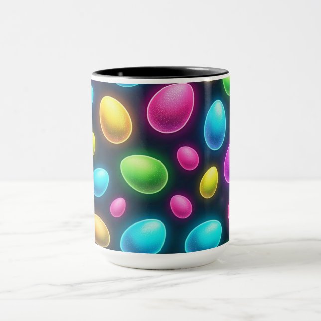 Brightly colored/neon Easter Egg/Spring  Mug (Center)