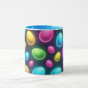 Brightly colored/neon Easter Egg/Spring Mug