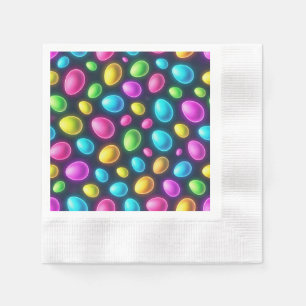 Brightly colored/neon Easter Egg/Spring Napkins