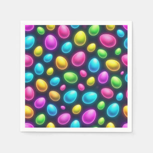 Brightly colored/neon Easter Egg/Spring Napkins