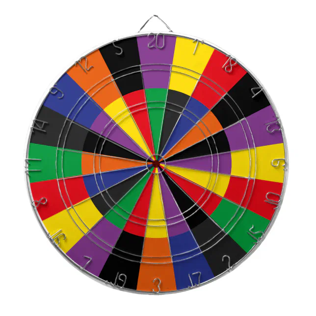 Brightly Colored Party Dartboard Game Room Colors | Zazzle