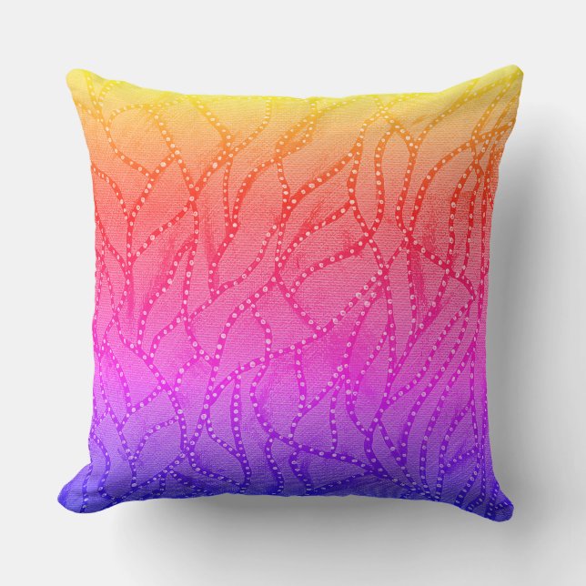 brightly colored pillow (Front)