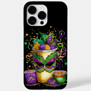 BRIGHTLY COLORED PURPLE GREEN GOLD CUPS FEATHERS Case-Mate iPhone 14 PRO MAX CASE