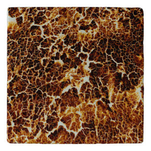 Brightly Colored Red Yellow Orang Abstract Pattern Trivet
