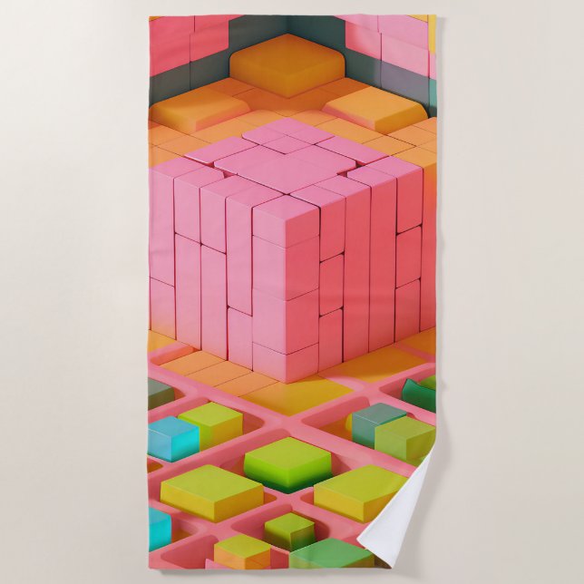 Brightly Colored Sweetness Beach Towel (Front)