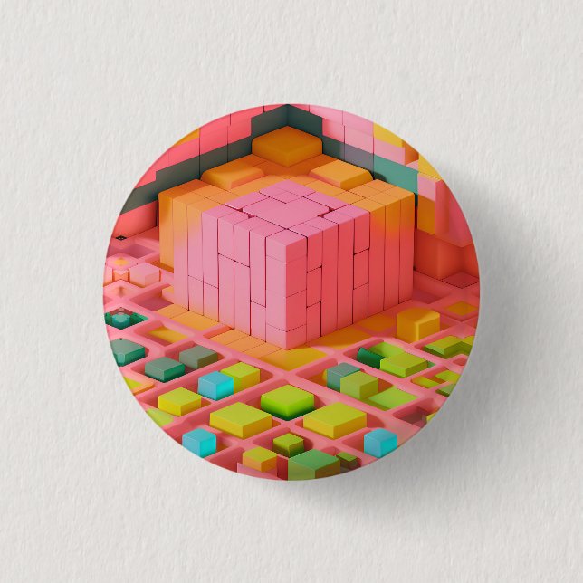 Brightly Colored Sweetness Button (Front)