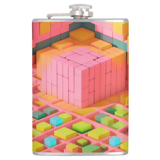 Brightly Colored Sweetness Flask (Front)