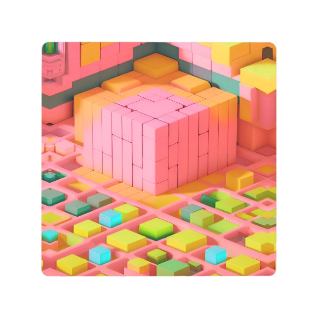 Brightly Colored Sweetness Metal Print (Front)