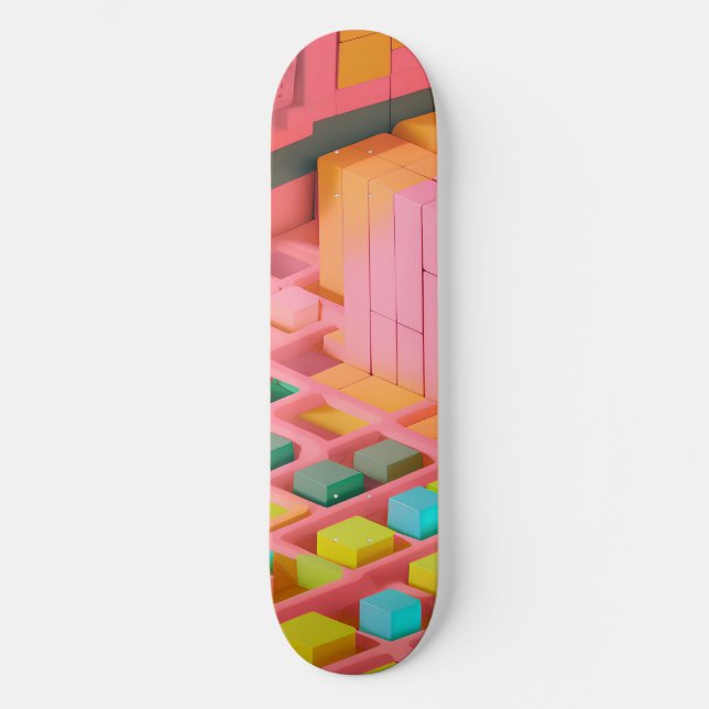 Brightly Colored Sweetness Skateboard (Front)