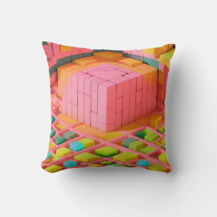 Brightly Colored Sweetness Throw Pillow