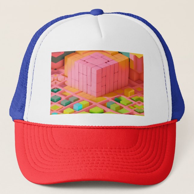 Brightly Colored Sweetness Trucker Hat (Front)