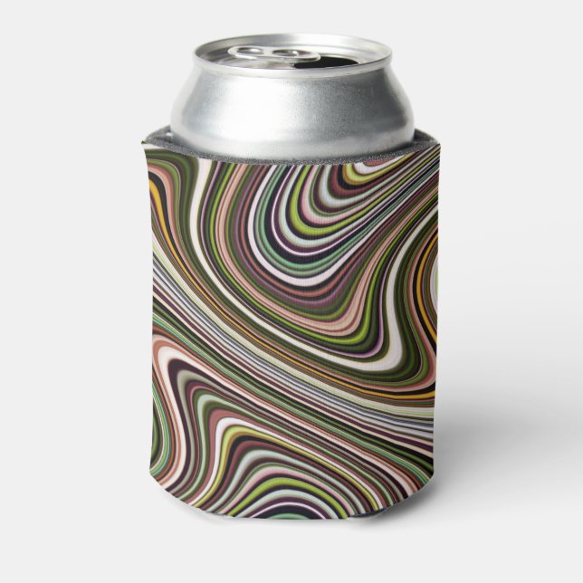 Brightly Colored Unique Cool Can Cooler (Can Back)