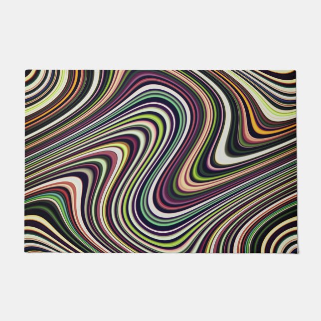 Brightly Colored Unique Cool Doormat (Front)
