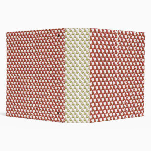 Brightly colored wrapping paper with a festive pat 3 ring binder