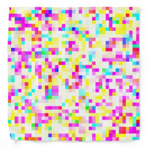 Brightly Colorful Multicolor Mosaic Pattern Bandana