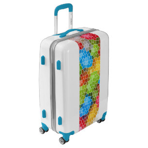 Brightly Colorful Multicolored Pattern Luggage