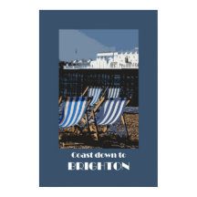 Brighton 1920s retro-style poster