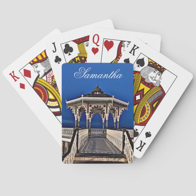 Brighton and Hove Bandstand Digital Painting Poker Cards (Back)