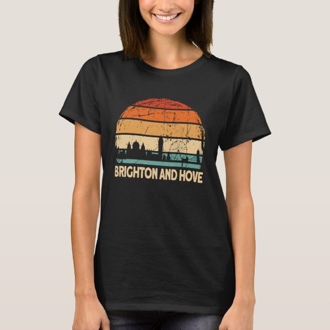 Brighton And Hove City Skyline T-Shirt (Front)
