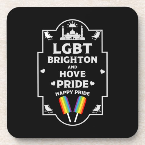 Brighton and Hove pride Beverage Coaster