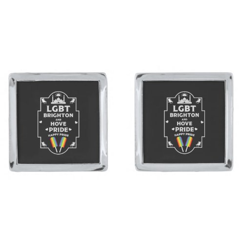 Brighton and Hove pride Cufflinks