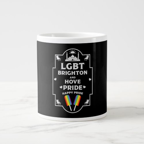 Brighton and Hove pride Giant Coffee Mug