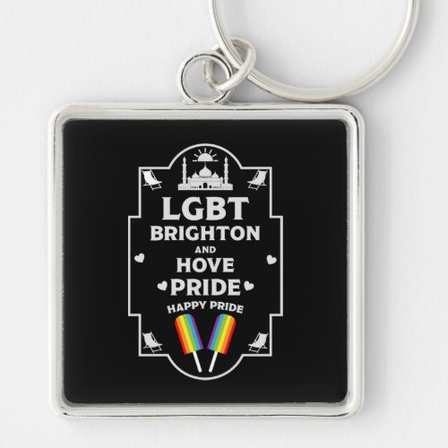 Brighton and Hove pride Keychain