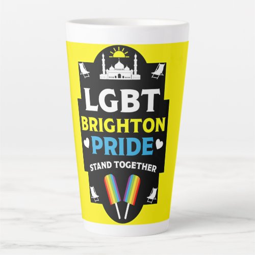 Brighton and Hove pride Latte Mug