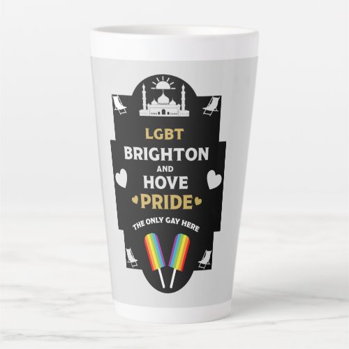 Brighton and Hove Pride Latte Mug