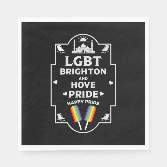 Brighton and Hove pride Napkins (Front)