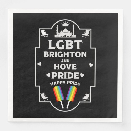 Brighton and Hove pride Paper Dinner Napkins