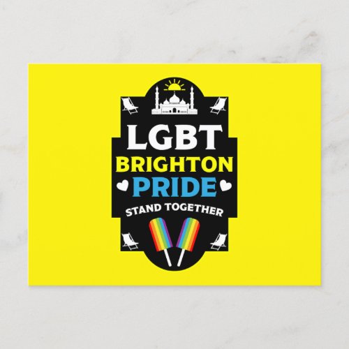 Brighton and Hove pride Postcard