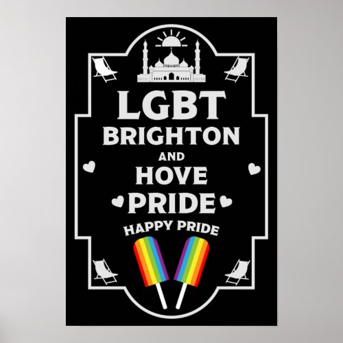 Brighton and Hove pride Poster