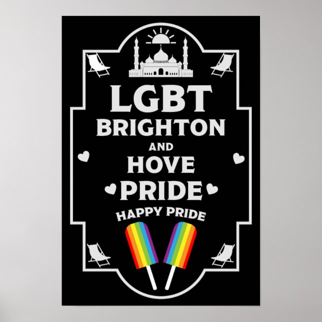 Brighton and Hove pride Poster (Front)