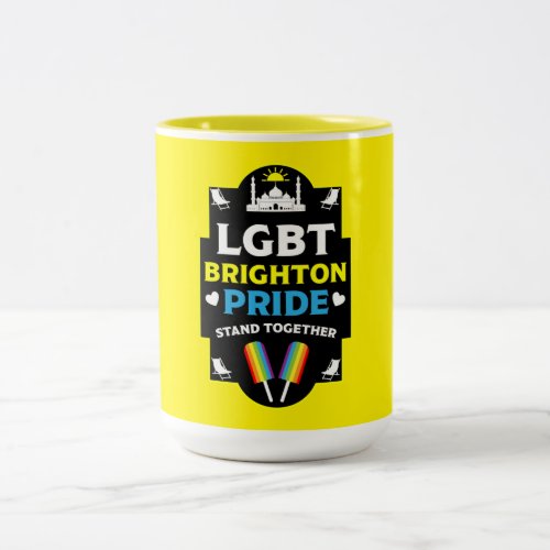 Brighton and Hove pride Two_Tone Coffee Mug